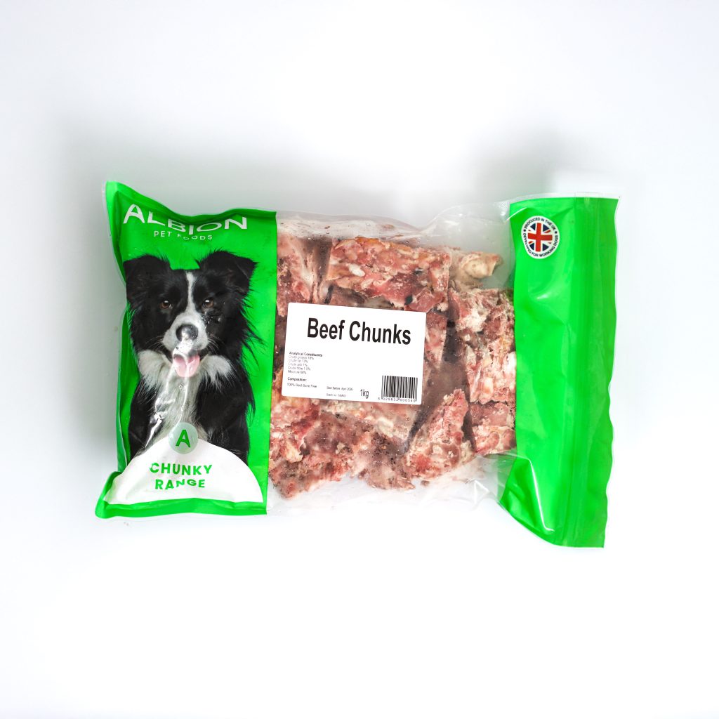 Beef Chunks 1Kg - Jambo's Raw Pet Foods